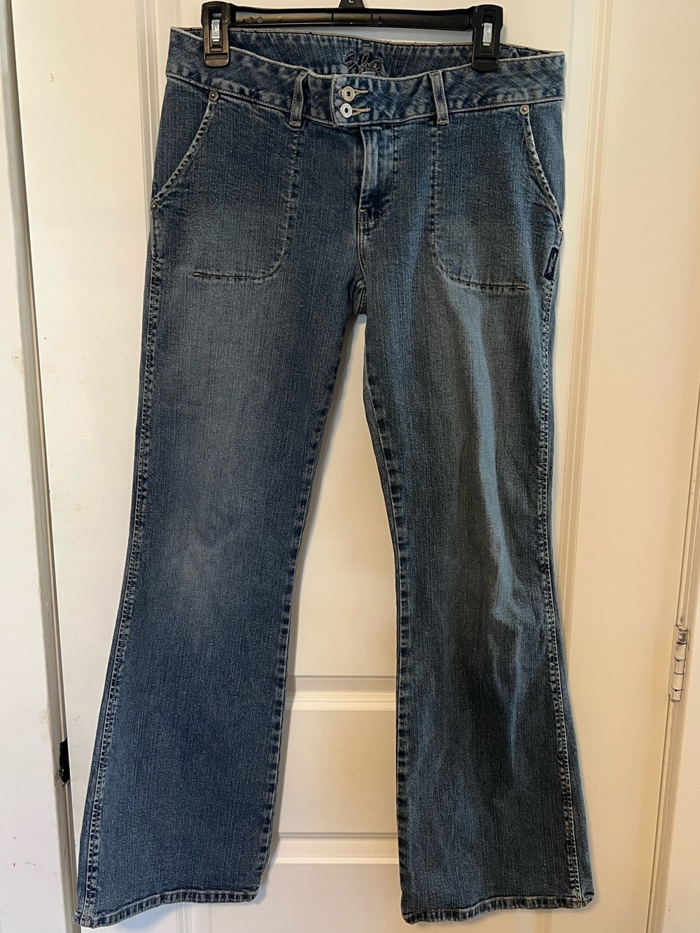 VNTG Y2K Era Silver Brand Jeans Low Rise Bootcut